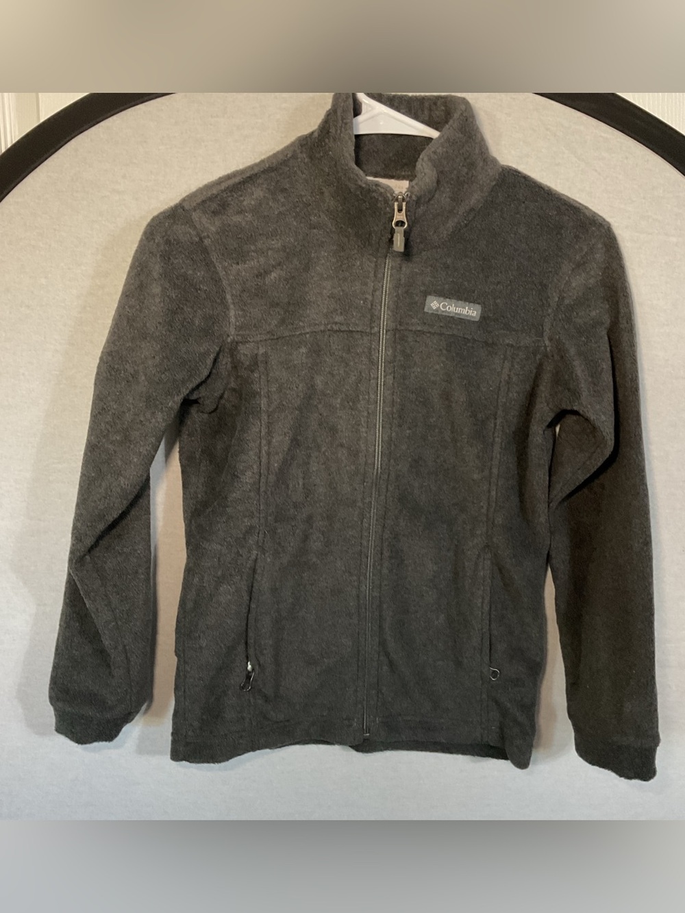 Columbia Kids' Gray Full-Zip Fleece Jacket size M